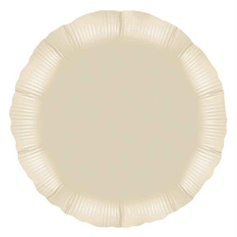 18IN IVORY ROUND FOIL BALLOON