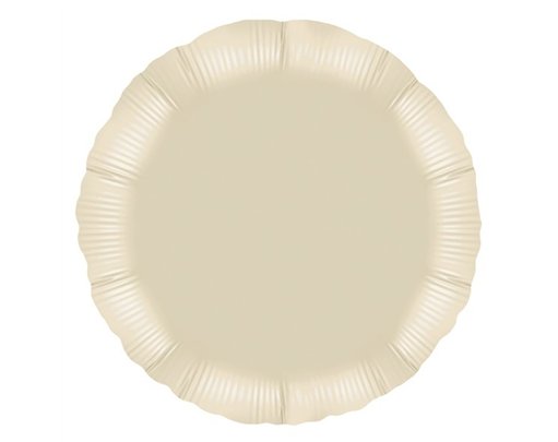 18IN IVORY ROUND FOIL BALLOON