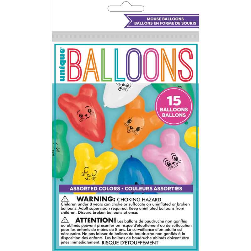 (15) MOUSE BALLOONS