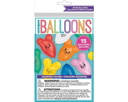 (15) MOUSE BALLOONS