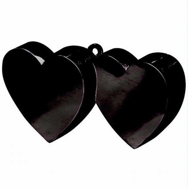 BLACK DOUBLE HEART BALLOON WEIGHT