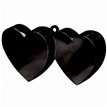 BLACK DOUBLE HEART BALLOON WEIGHT
