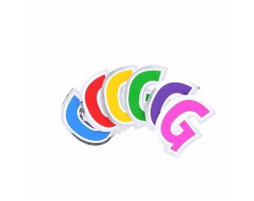 LETTER G BALLOON STICKER 48S