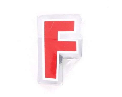 LETTER F BALLOON STICKER 48S
