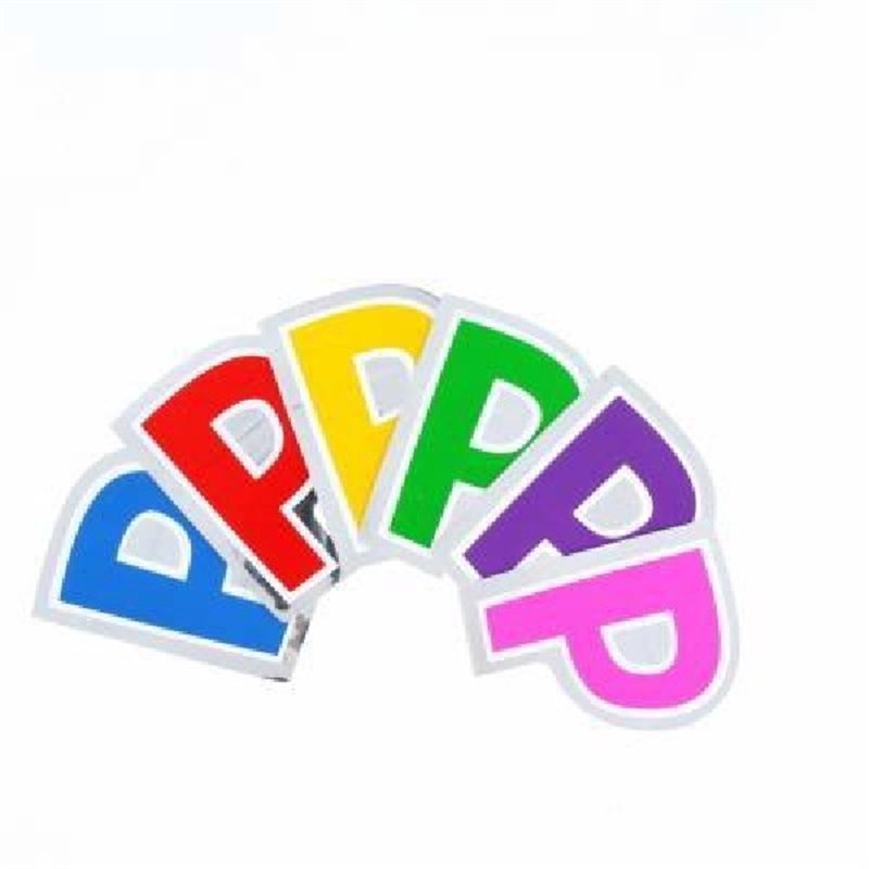 LETTER P BALLOON STICKER 48S