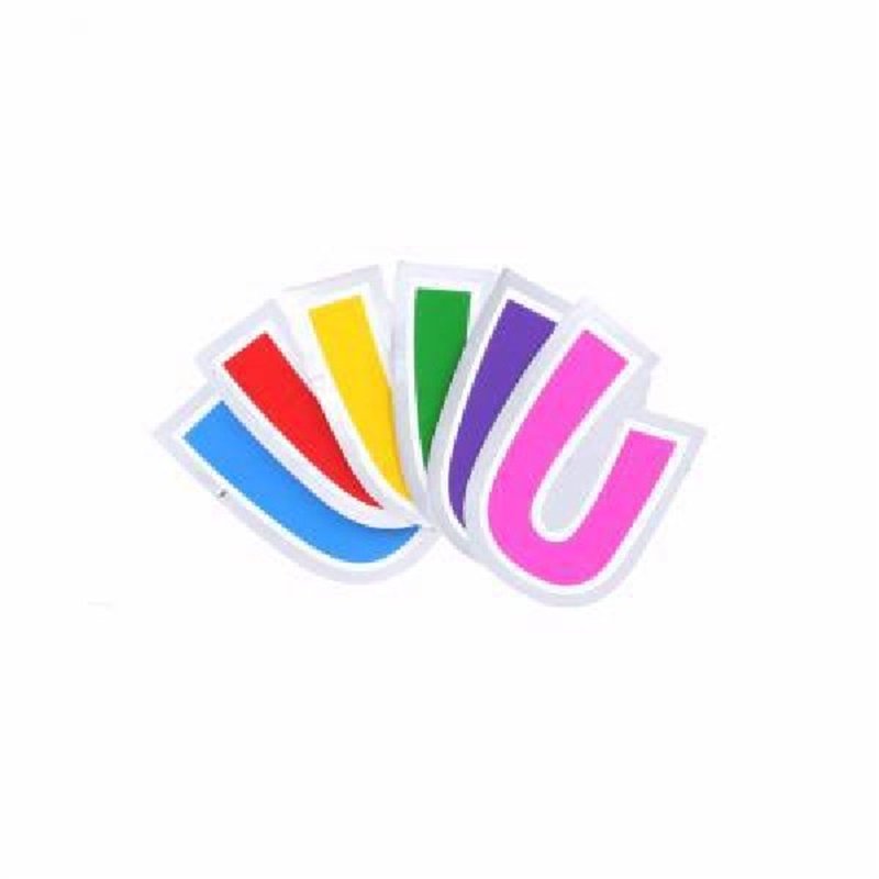 LETTER U BALLOON STICKER 48S