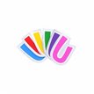 LETTER U BALLOON STICKER 48S