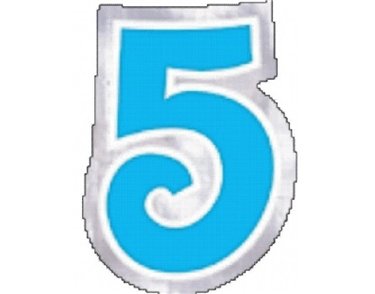 BALLOON NUMBERS - 5 48S