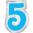 BALLOON NUMBERS - 5 48S
