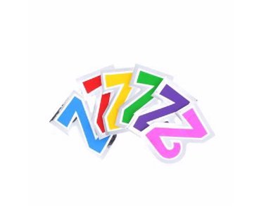 LETTER Z BALLOON STICKER 48S