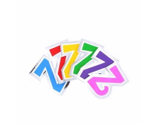LETTER Z BALLOON STICKER 48S