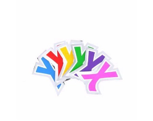 LETTER X BALLOON STICKER 48S