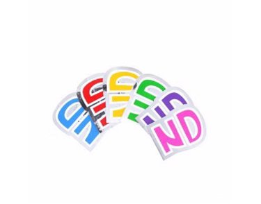 LETTERS ND BALLOON STICKER 48S