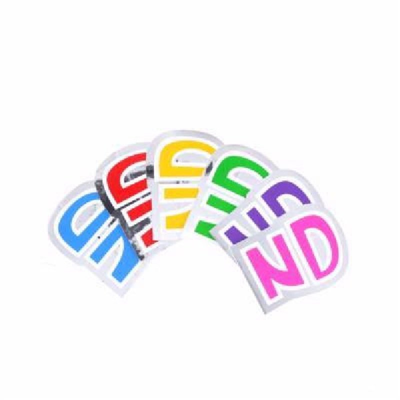 LETTERS ND BALLOON STICKER 48S