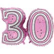 28IN 30TH PINK FOIL BALLOON