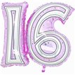 28IN 16TH PINK FOIL BALLOON