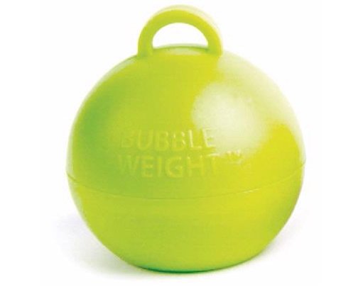 BUBBLE BALLOON WEIGHT LIME GREEN 25S