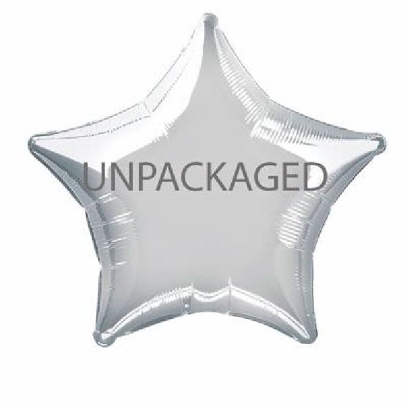 20IN SILVER STAR FOIL BALLOON  12S