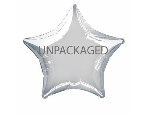 20IN SILVER STAR FOIL BALLOON  12S
