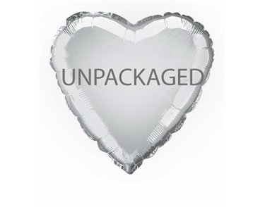 18IN SILVER HEART FOIL BALLOON  12S
