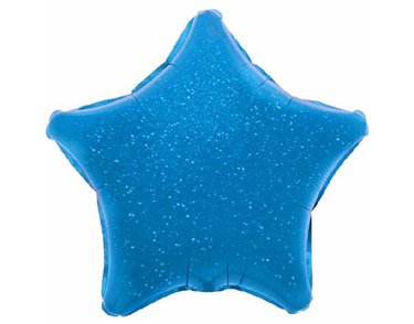 BLUE HOLOGRAPHIC STAR 19IN FOIL