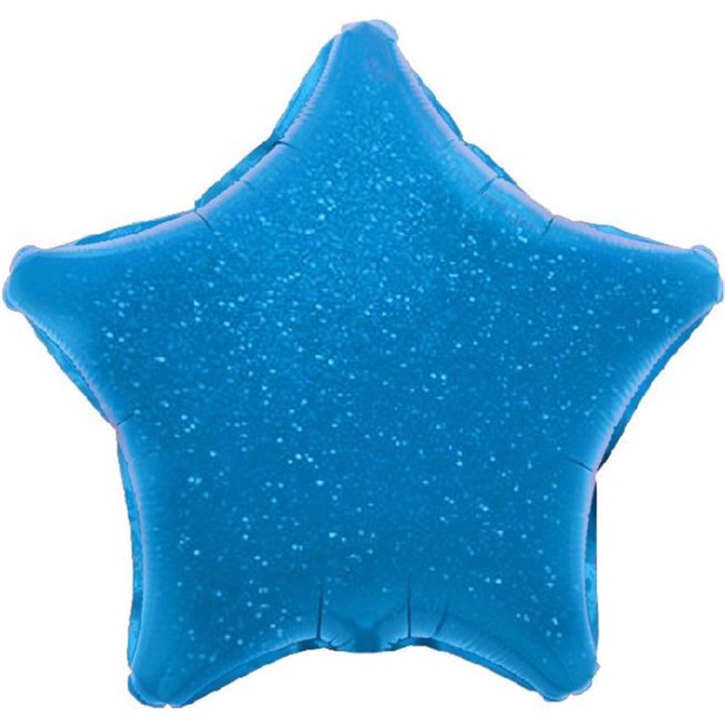 BLUE HOLOGRAPHIC STAR 19IN FOIL