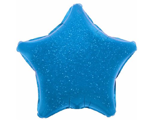 BLUE HOLOGRAPHIC STAR 19IN FOIL