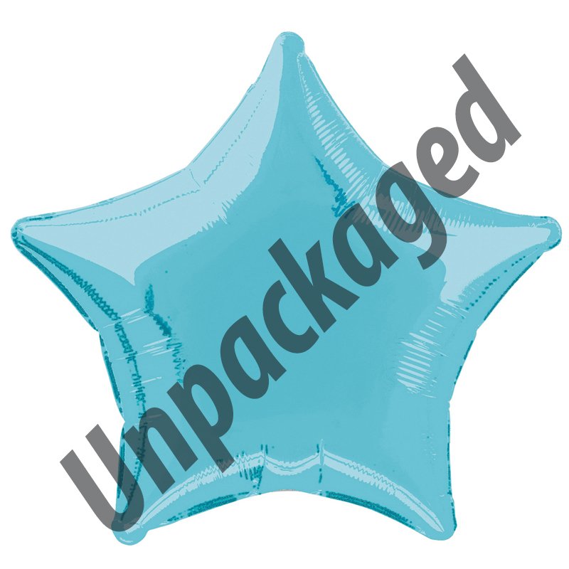 20IN BABY BLUE STAR FOIL 12S