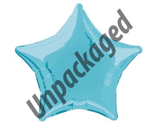 20IN BABY BLUE STAR FOIL 12S