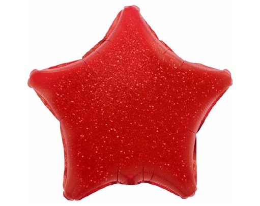RED HOLOGRAPHIC STAR 19IN FOIL