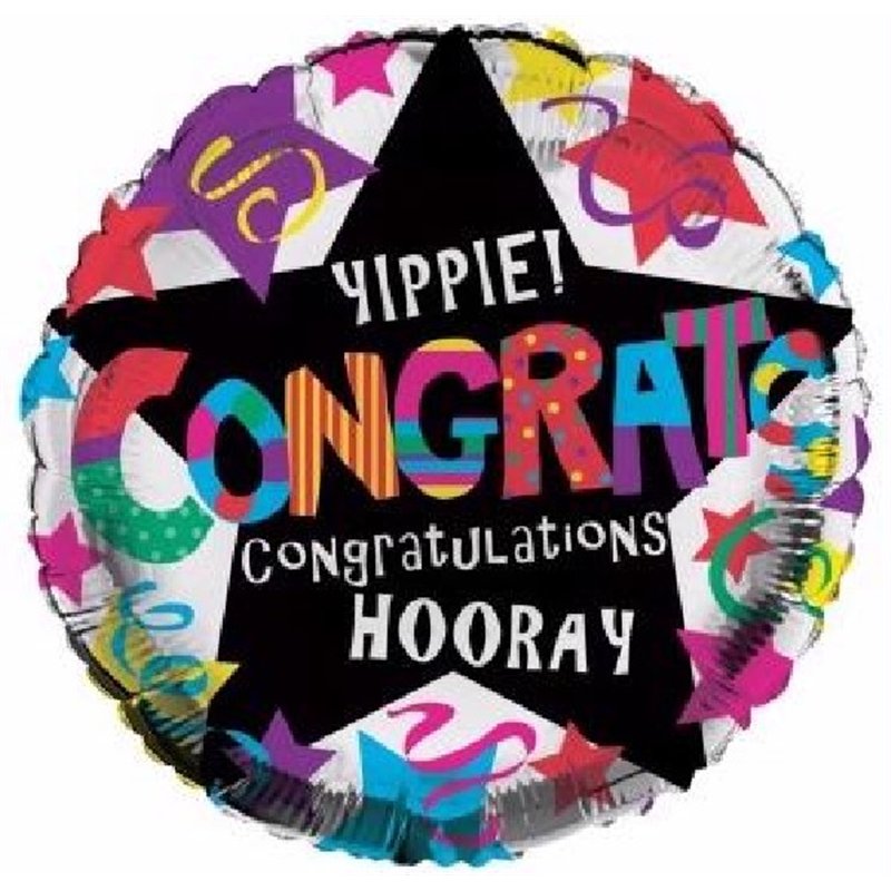 18IN CONGRATULATIONS FOIL BALLOON