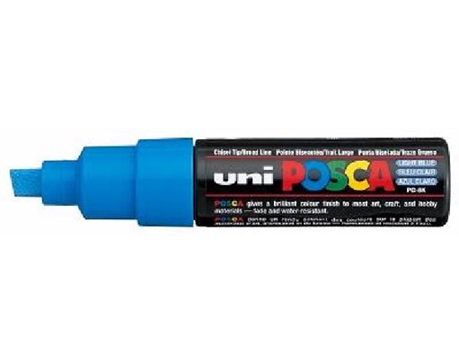 PC-8K POSCA CHISEL L.BLUE