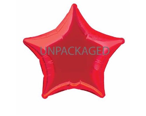 20IN RED STAR FOIL BALLOON  12S