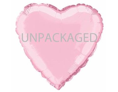 18IN PASTEL PINK HEART FOIL BALLOON  12S