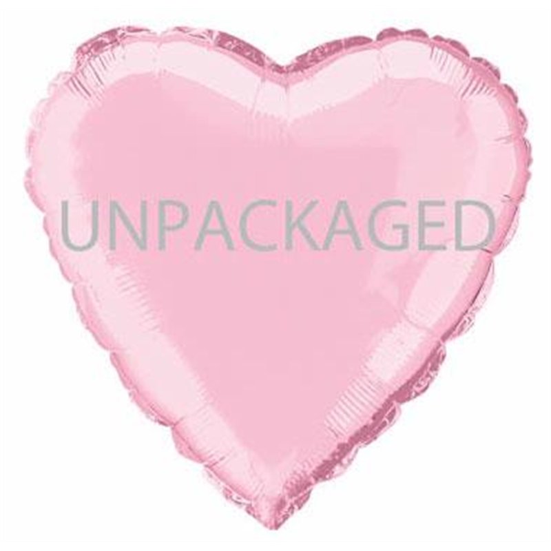 18IN PASTEL PINK HEART FOIL BALLOON  12S