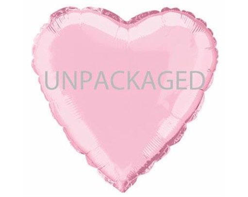 18IN PASTEL PINK HEART FOIL BALLOON  12S