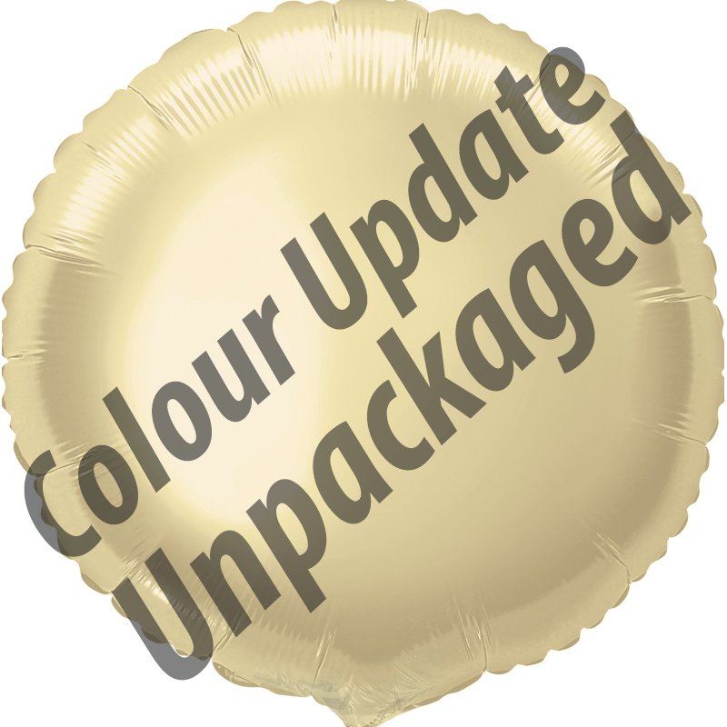 18IN GOLD ROUND FOIL BALLOON  12S