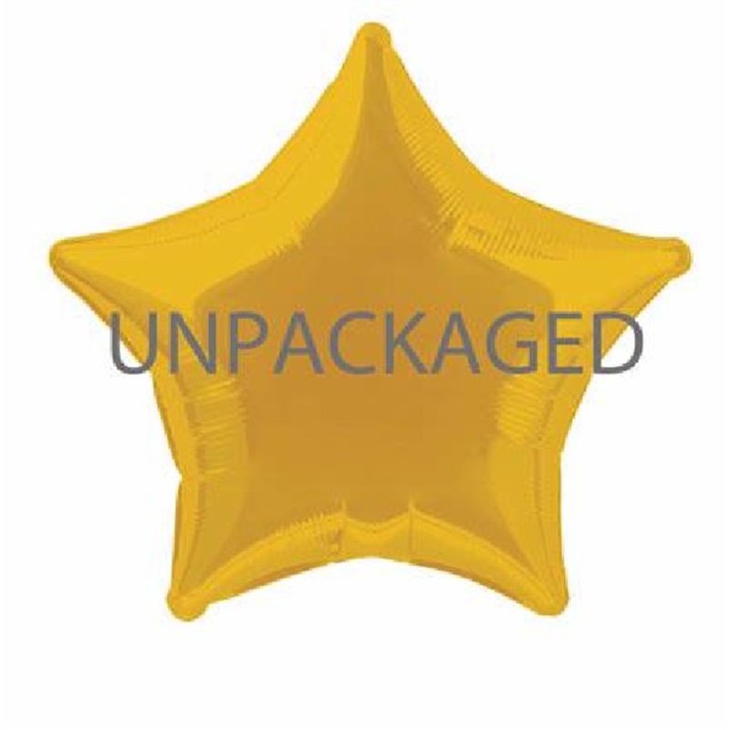 20IN WHITE GOLD STAR FOIL BALLOON  12S