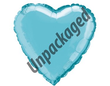 18IN BABY BLUE HEART FOIL BALLOON  12S