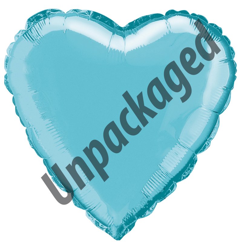 18IN BABY BLUE HEART FOIL BALLOON  12S