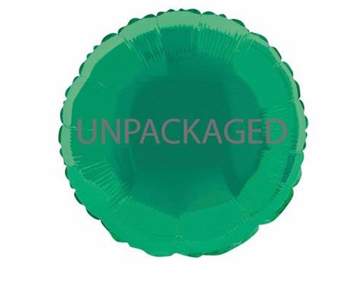 18IN GREEN ROUND FOIL BALLOON  12S