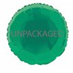 18IN GREEN ROUND FOIL BALLOON  12S