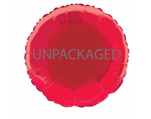 18IN RED ROUND FOIL BALLOON  12S