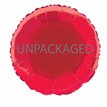 18IN RED ROUND FOIL BALLOON  12S