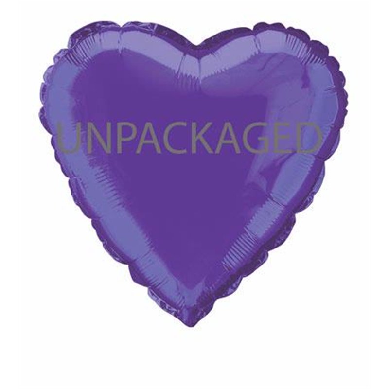 18IN DEEP PURPLE HEART FOIL BALLOON  12S