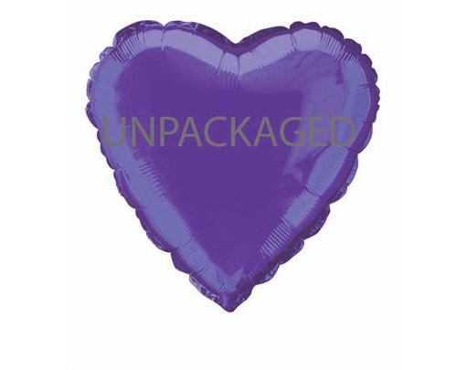 18IN DEEP PURPLE HEART FOIL BALLOON  12S