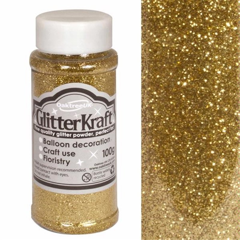 100G METALLIC GOLD KRAFT FINE GLITTER