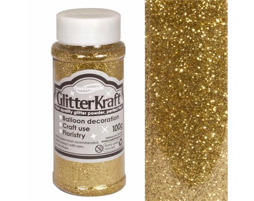 100G METALLIC GOLD KRAFT FINE GLITTER