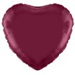 18IN BURGUNDY HEART FOIL BALLOON