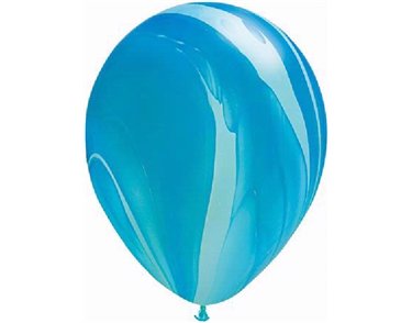 (25) 11IN BLUE AGATE QUALATEX